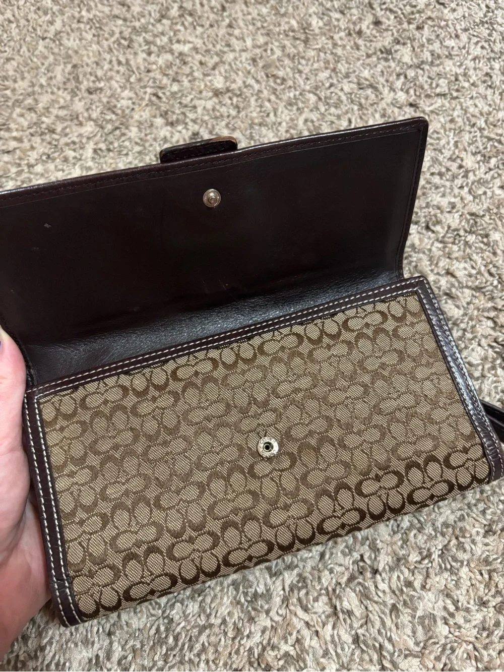 Coach soho signature jacquard wallet